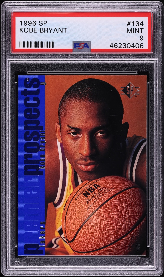 1996 SP Basketball Kobe Bryant ROOKIE #134 PSA 9 MINT