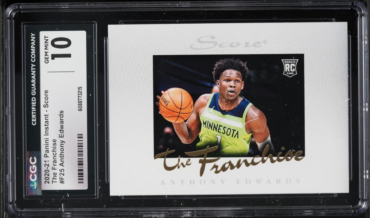 2020 Panini Instant Score The Franchise Anthony Edwards ROOKIE /2269 #F25 CGC 10 GEM MINT