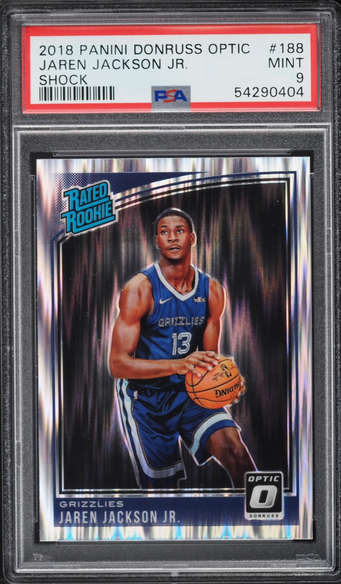 2018 Donruss Optic Shock Jaren Jackson Jr. ROOKIE #188 PSA 9 MINT