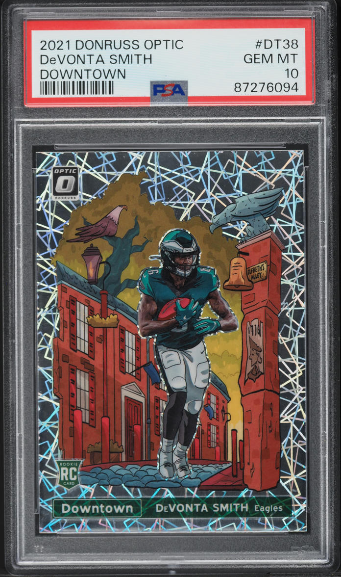 2021 Donruss Optic Downtown DeVonta Smith ROOKIE #DT-38 PSA 10 GEM MINT