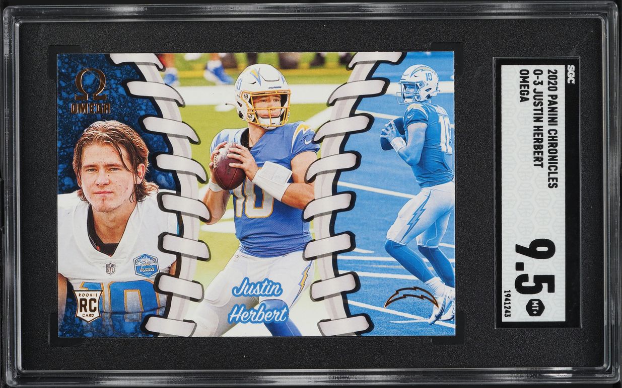 2020 Panini Chronicles Omega Justin Herbert ROOKIE #O-3 SGC 9.5 MINT+