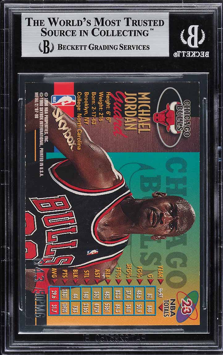 1997 Metal Universe Championship Precious Gems Michael Jordan PMG /50 ...