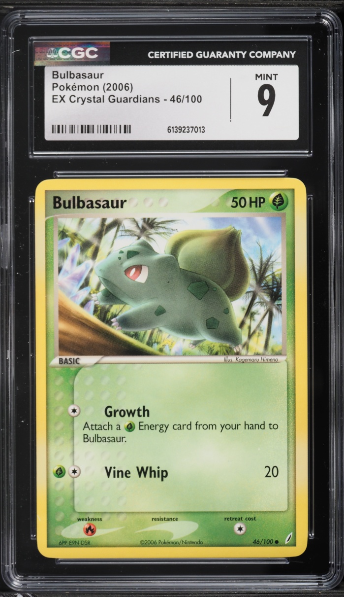 2006 Pokemon EX Crystal Guardians Bulbasaur #46 CGC 9 MINT