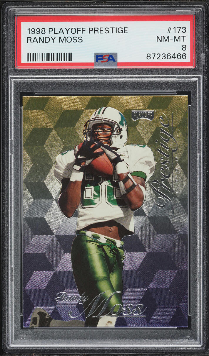 1998 Playoff Prestige Randy Moss ROOKIE #173 PSA 8 NM-MT
