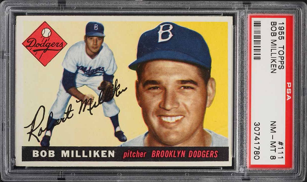 1955 Topps Bob Milliken #111 PSA 8 NM-MT