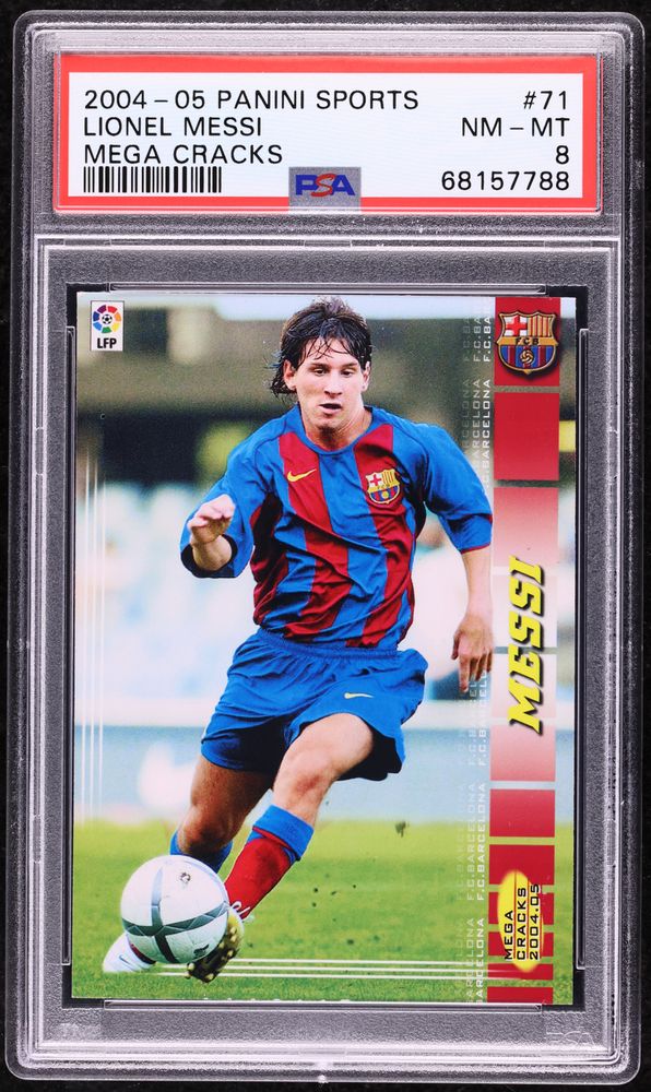 Carte Lionel Messi 2007 La Liga – édition Marbre Horizontale PSA 9, Rare !