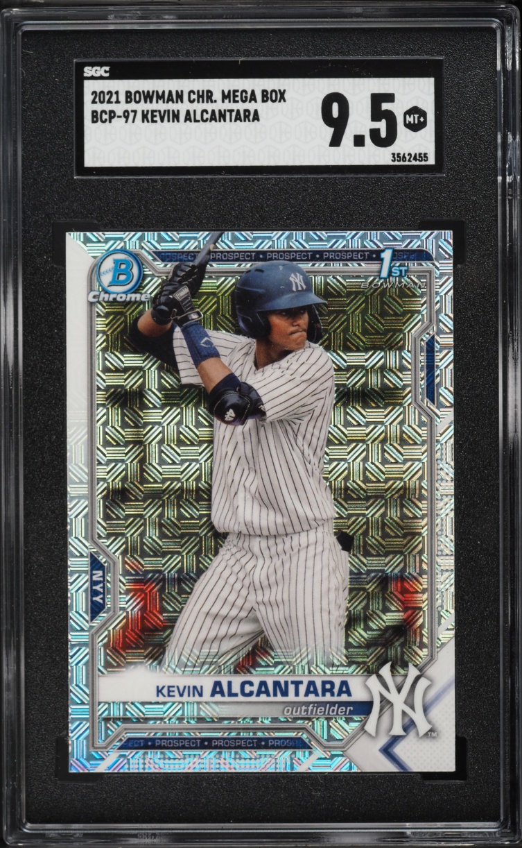 2021 Bowman Chrome Mega Box Kevin Alcantara PROSPECT #BCP-97 SGC 9.5 MINT+