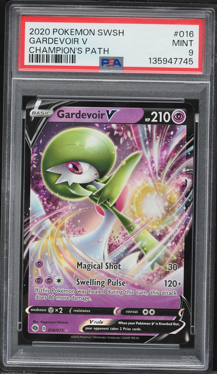 2020 Pokemon Sword & Shield Champion's Path Gardevoir V #16 PSA 9 MINT