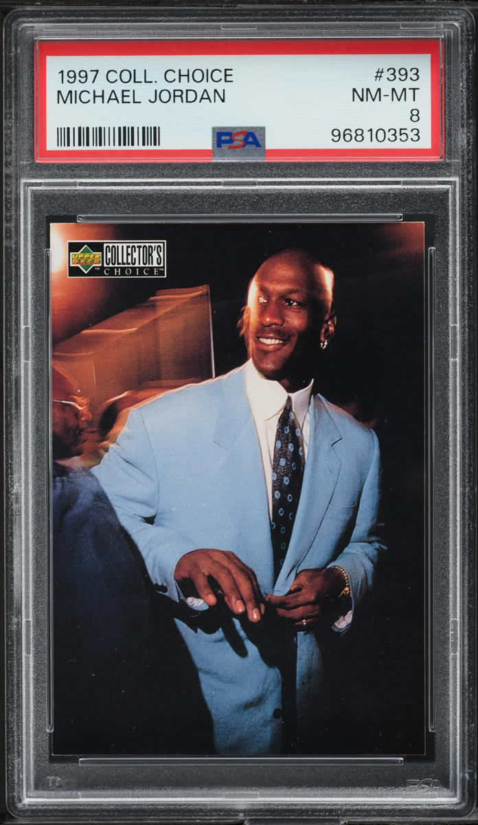 1997 Collector's Choice Michael Jordan #393 PSA 8 NM-MT
