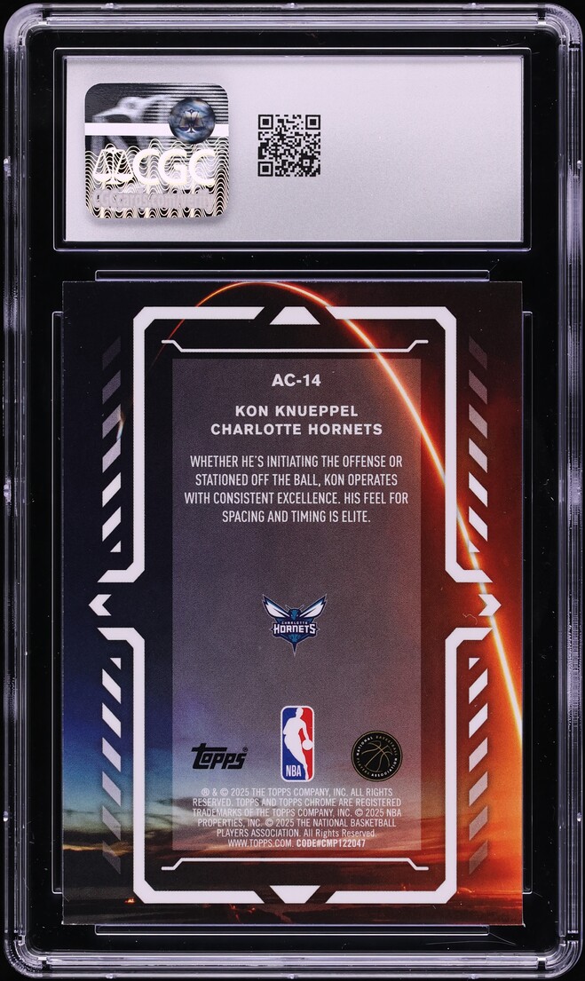 2025 Topps Chrome Activators Kon Knueppel ROOKIE #AC-14 CGC 10 GEM MINT