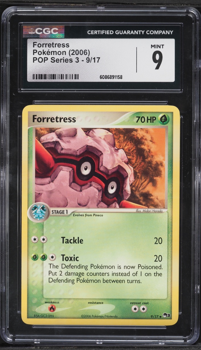 2006 Pokemon Pop Series 3 Forretress #9 CGC 9 MINT