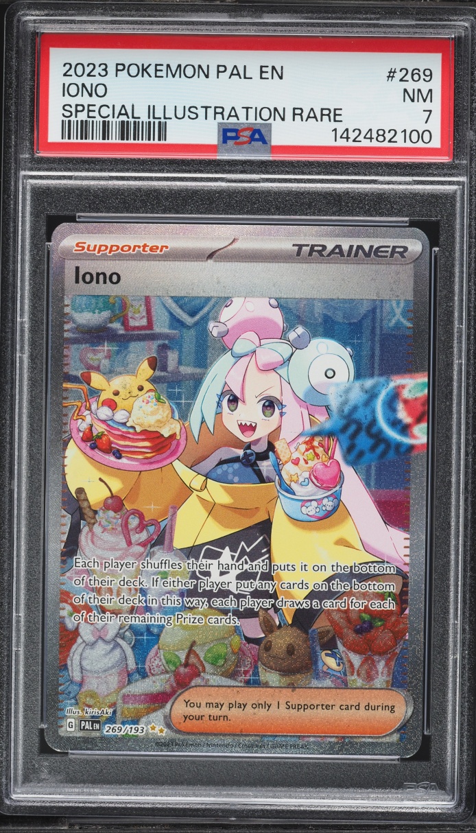2023 Pokemon Scarlet & Violet Paldea Evolved SIR Iono #269 PSA 7 NRMT