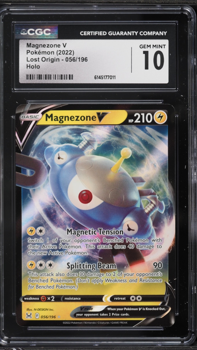2022 Pokemon Sword & Shield Lost Origin Magnezone V #56 CGC 10 GEM MINT