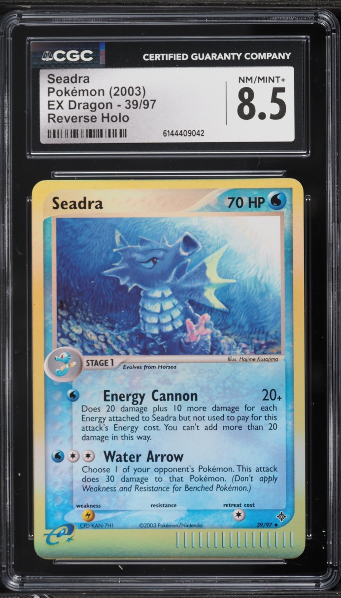 2003 Pokemon EX Dragon Reverse Holo Seadra #39 CGC 8.5 NM-MT+