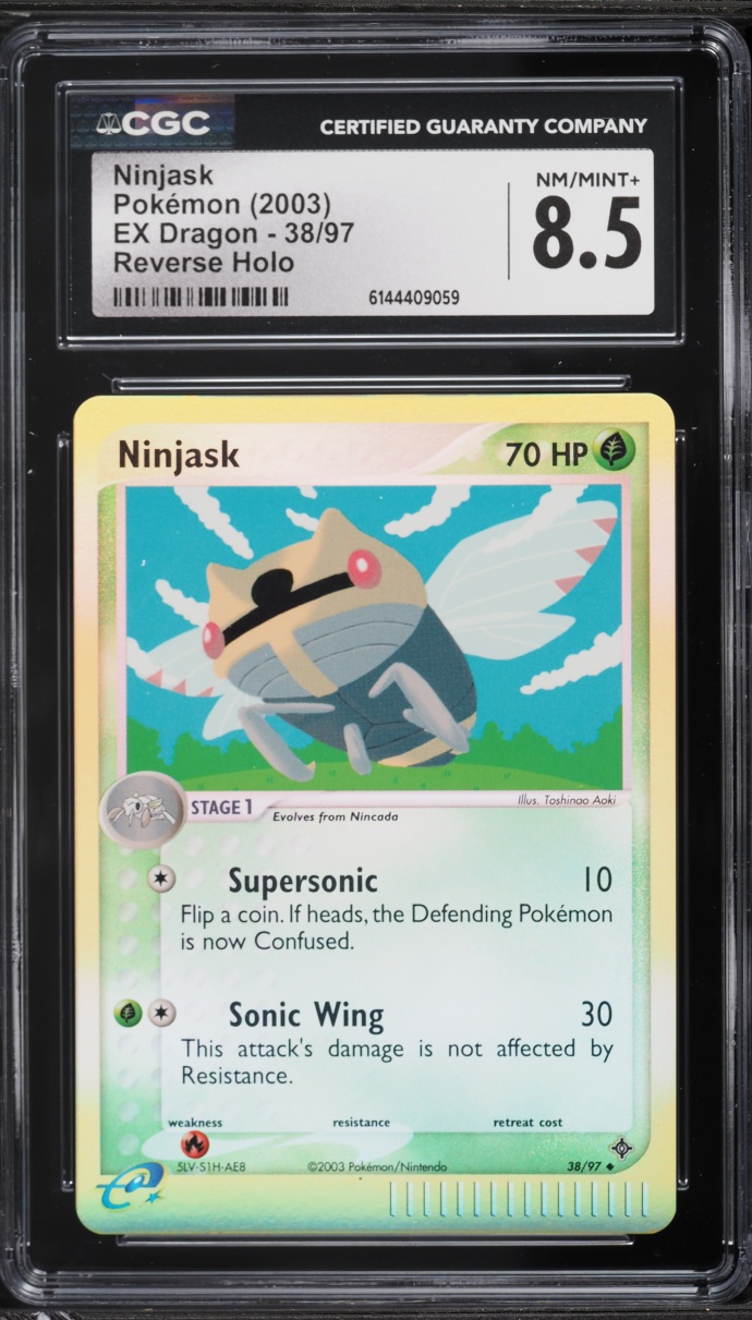 2003 Pokemon EX Dragon Reverse Holo Ninjask #38 CGC 8.5 NM-MT+