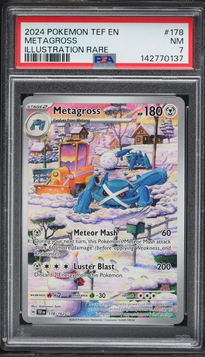 2024 Pokemon Scarlet & Violet Temporal Forces IR Metagross #178 PSA 7 NRMT