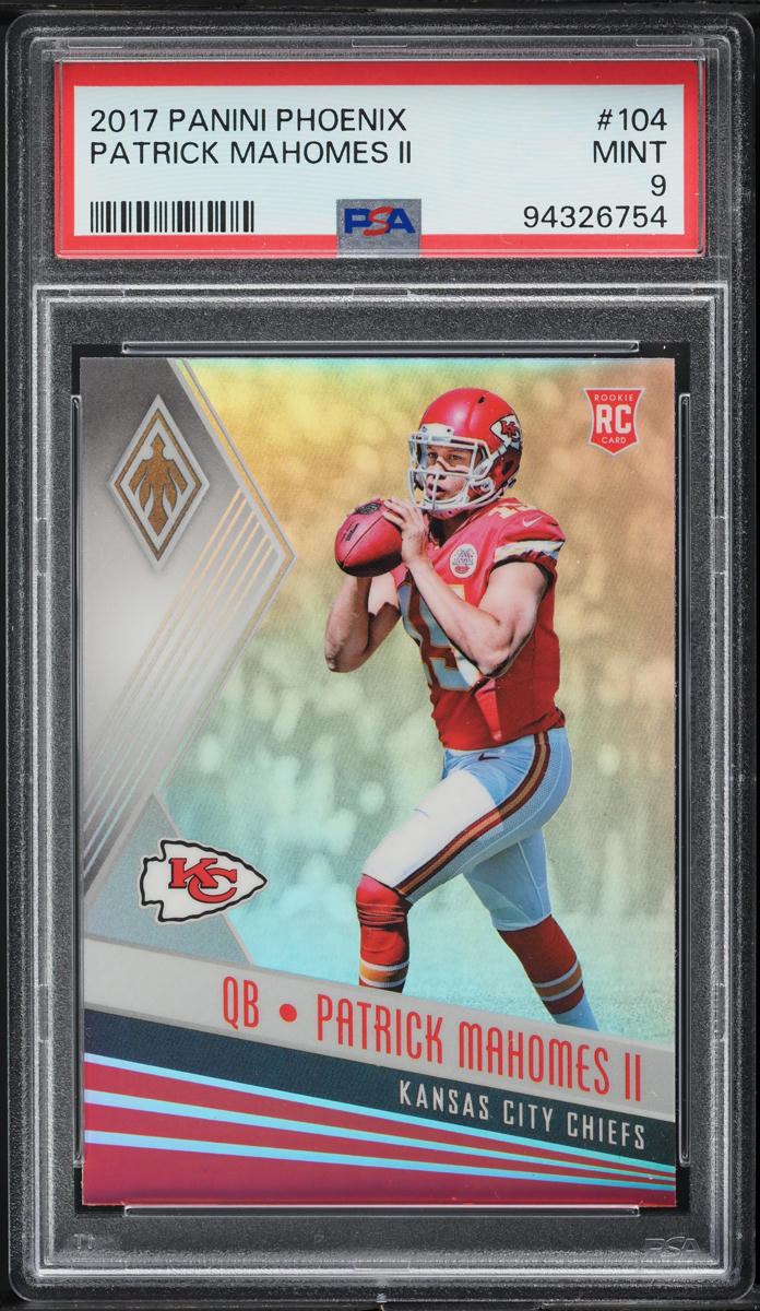2017 Panini Phoenix Patrick Mahomes II ROOKIE #104 PSA 9 MINT