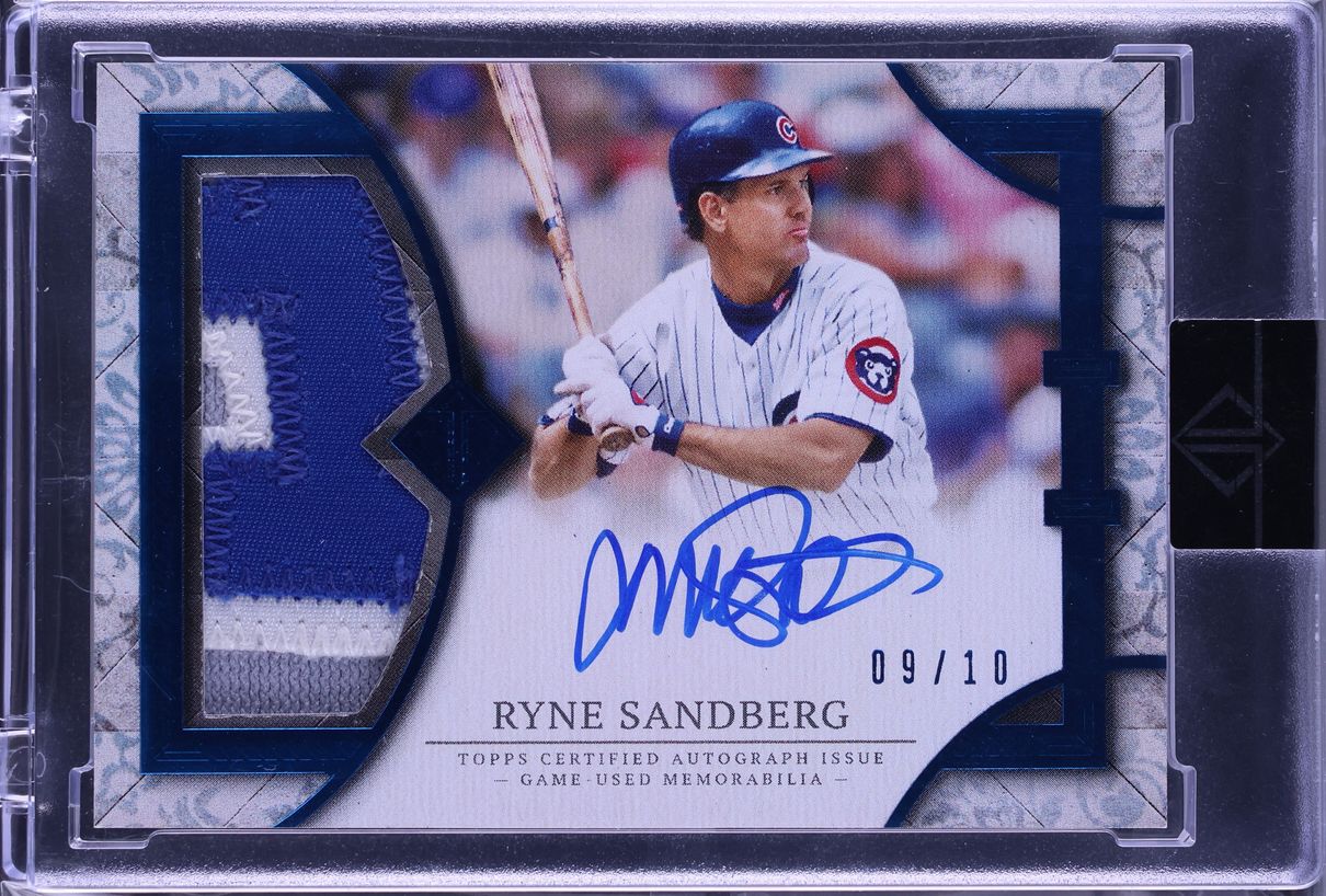 2024 Topps Transcendent Collection Blue Ryne Sandberg PATCH AUTO /10 CGC AUTH