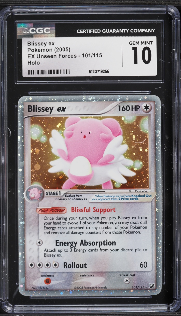 2005 Pokemon EX Unseen Forces Holo Blissey ex #101 CGC 10 GEM MINT