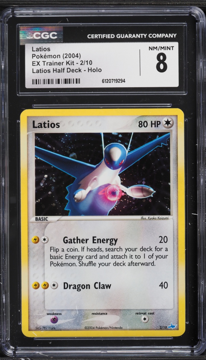 2004 Pokemon EX Trainer Kit Half Deck Holo Latios #2 CGC 8 NM-MT