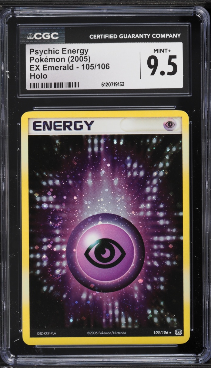 2005 Pokemon EX Emerald Holo Psychic Energy #105 CGC 9.5 MINT+