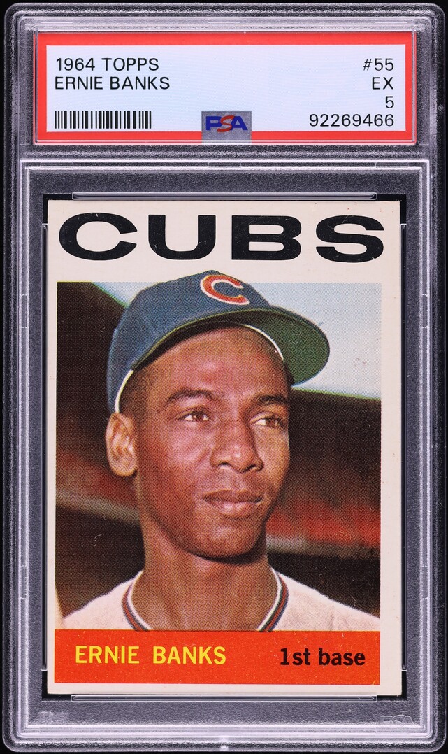 1964 Topps Ernie Banks #55 PSA 5 EX