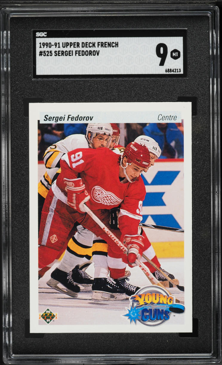 1990 Upper Deck Young Guns Sergei Fedorov ROOKIE #525 SGC 9 MINT