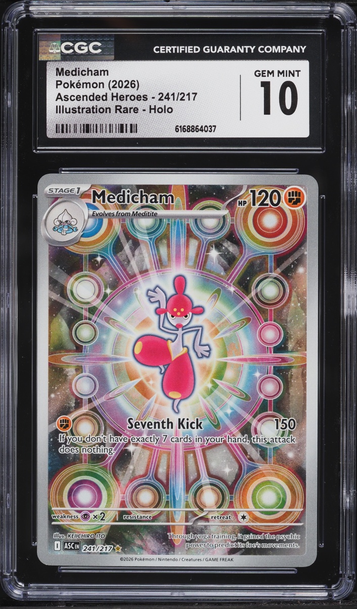 2026 Pokemon Mega Evolution Ascended Heroes IR Medicham #241 CGC 10 GEM MINT