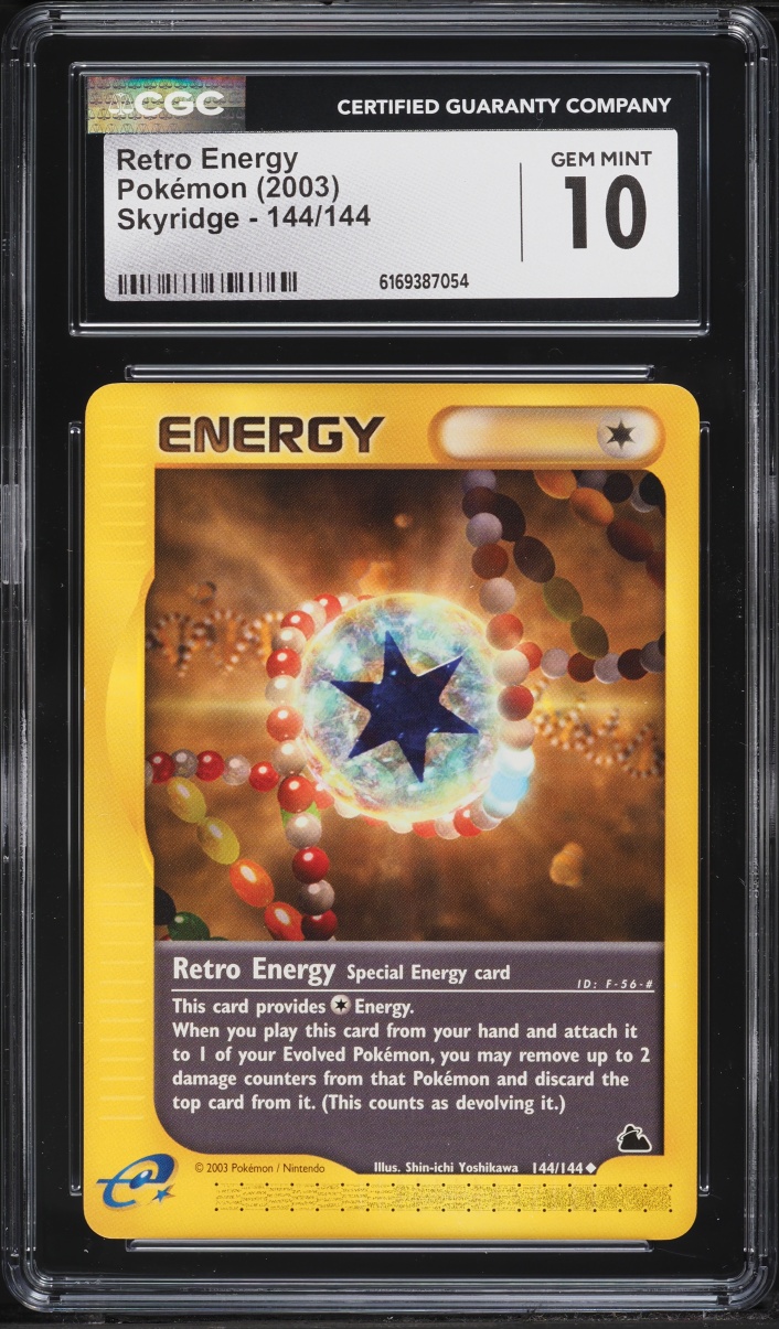 2003 Pokemon Skyridge Retro Energy #144 CGC 10 GEM MINT