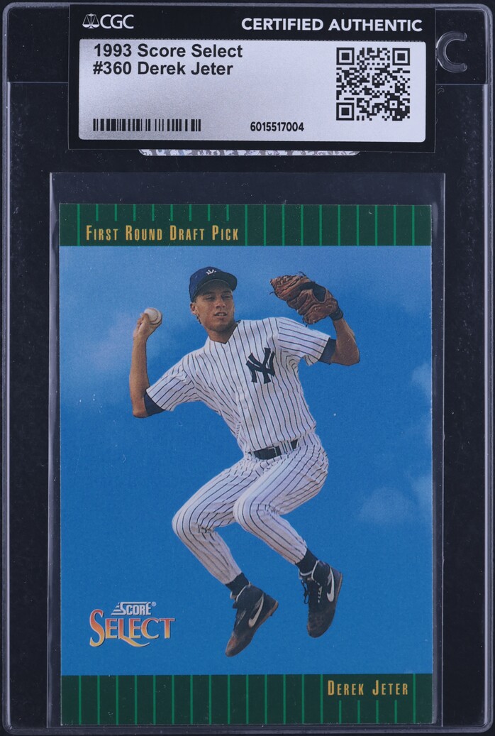 1993 Score Select Derek Jeter ROOKIE #360 CGC AUTH