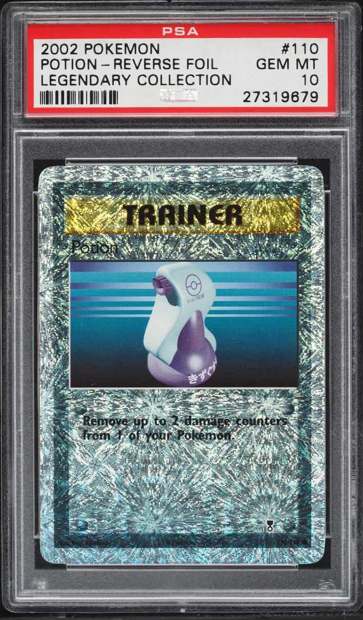 2002 Pokemon Legendary Collection Reverse Holo Potion #110 PSA 10 GEM MINT