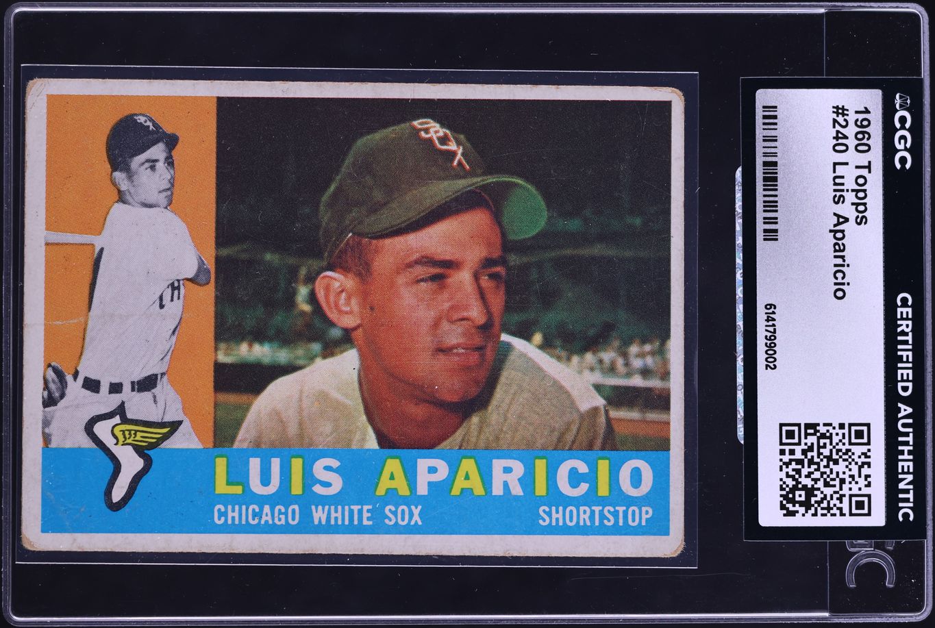 1960 Topps Luis Aparicio #240 CGC AUTH