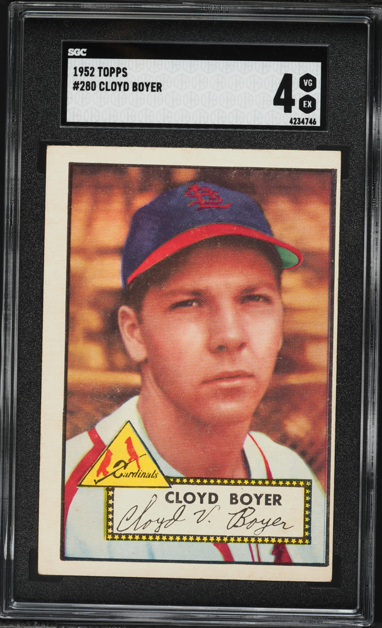1952 Topps Cloyd Boyer #280 SGC 4 VGEX