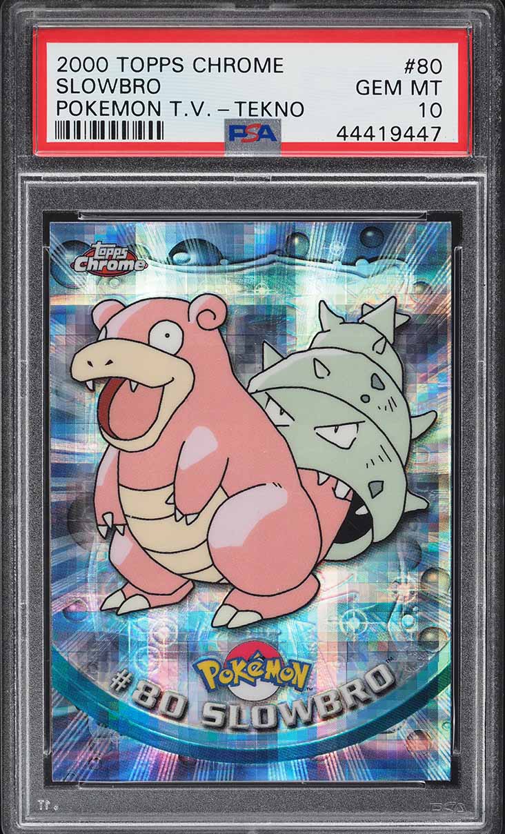 2000 Topps Chrome Pokemon Series 2 Tekno Slowbro #80 PSA 10 GEM MINT
