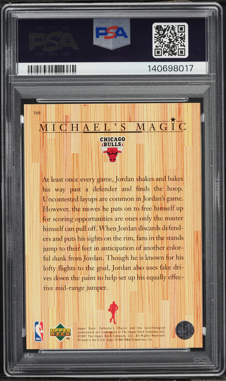1997 Collector's Choice Michael Jordan #388 PSA 7 NRMT