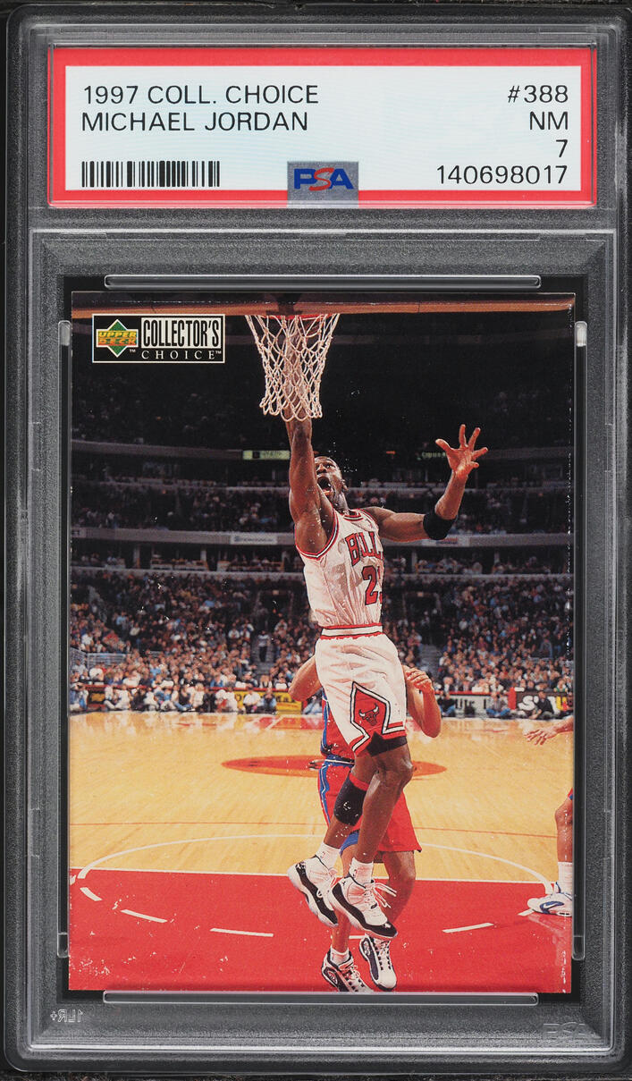 1997 Collector's Choice Michael Jordan #388 PSA 7 NRMT