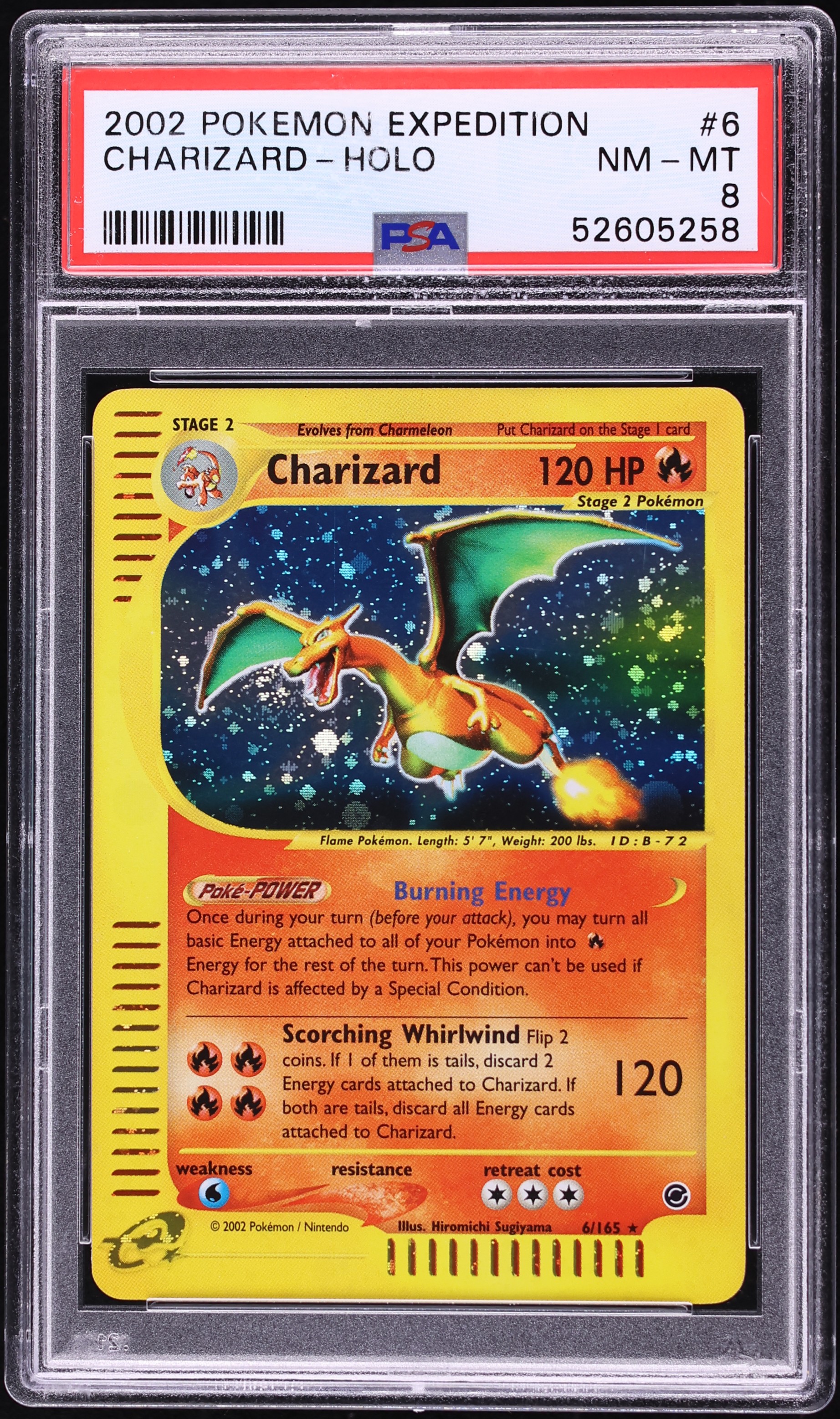 2002 Pokemon Expedition Holo Charizard #6 PSA 8 NM-MT