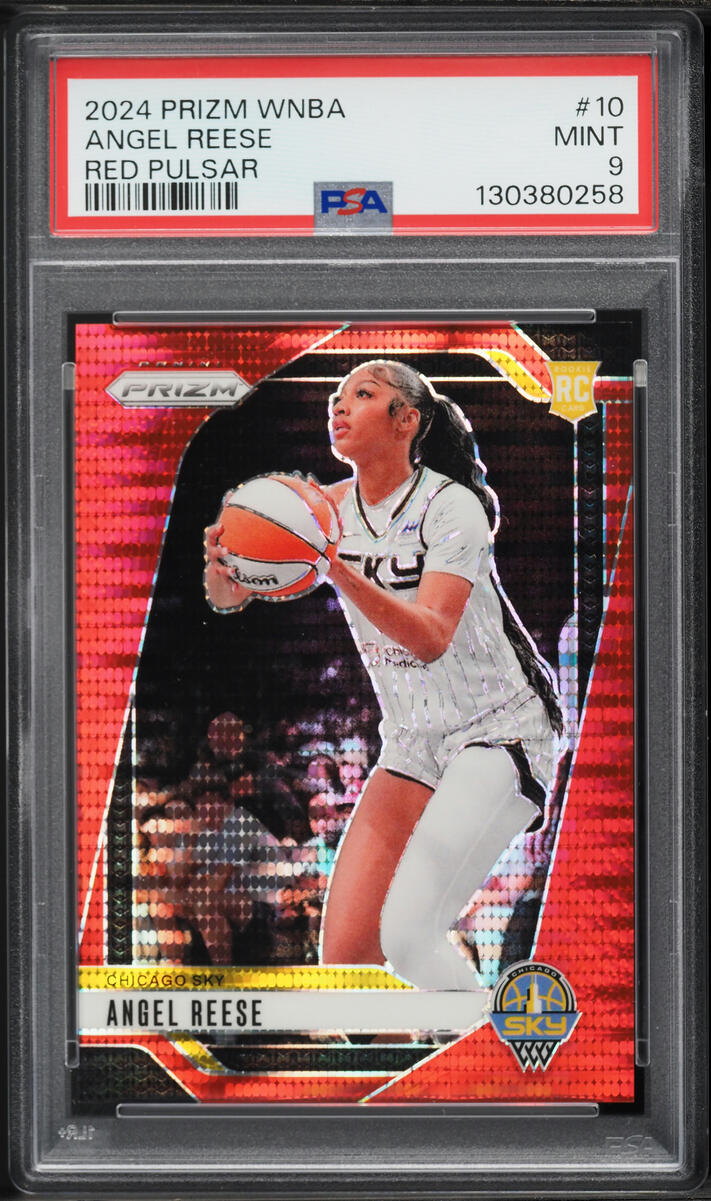 2024 Panini Prizm WNBA Red Pulsar Angel Reese ROOKIE /299 #10 PSA 9 MINT
