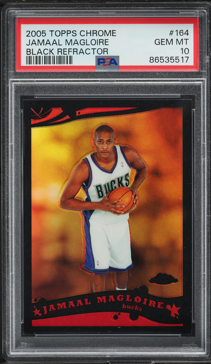 2005 Topps Chrome Black Refractor Jamaal Magloire /399 #164 PSA 10 GEM MINT