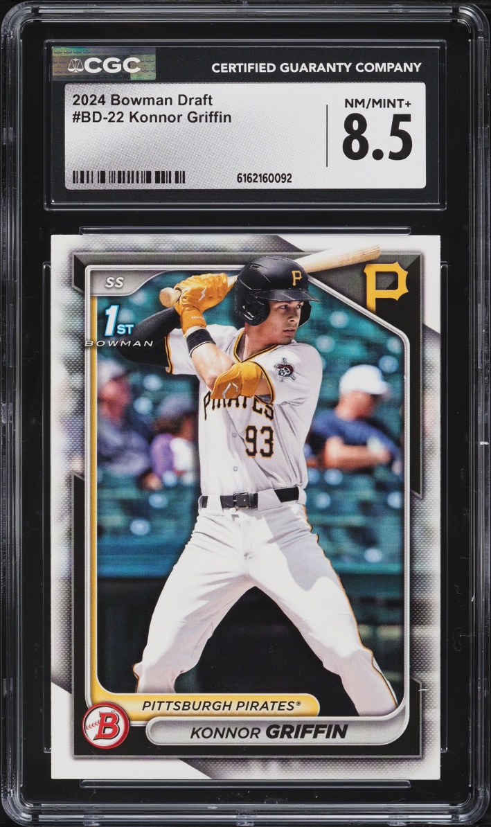 2024 Bowman Draft Konnor Griffin PROSPECT #BD-22 CGC 8.5 NM-MT+