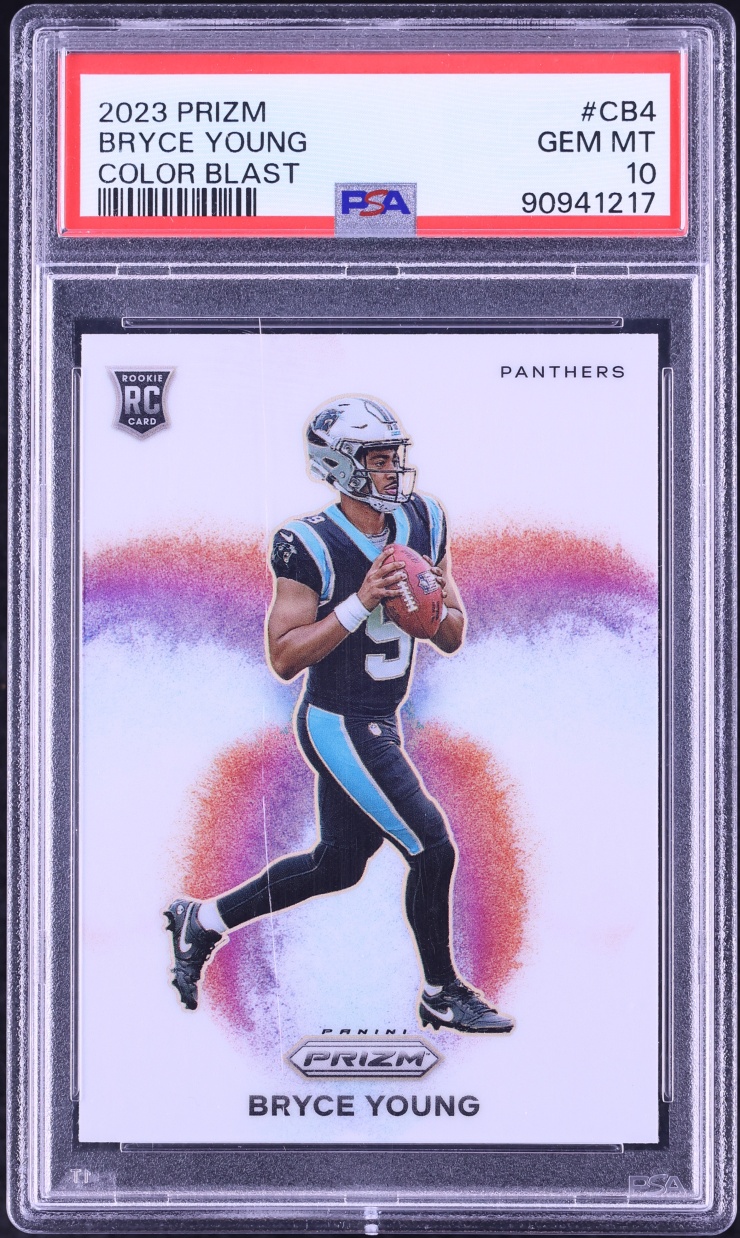 2023 Panini Prizm Color Blast Bryce Young ROOKIE #CB-4 PSA 10 GEM MINT