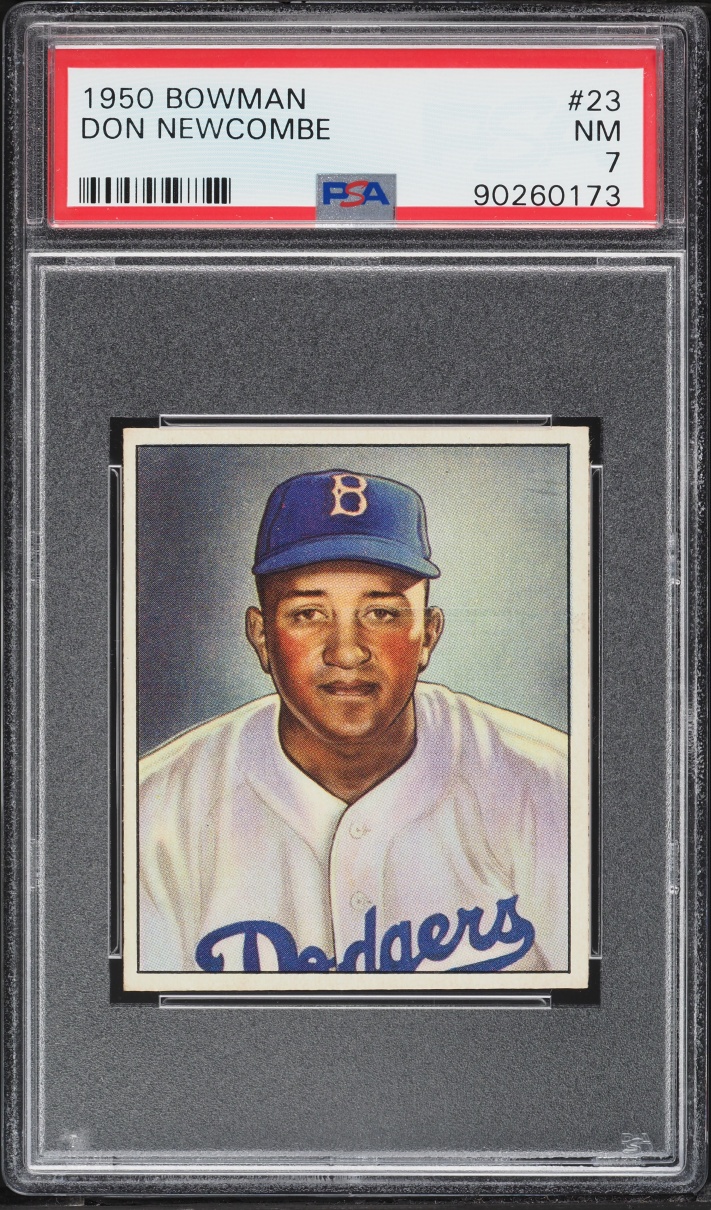 1950 Bowman Don Newcombe ROOKIE #23 PSA 7 NRMT