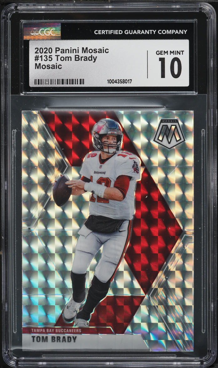 2020 Panini Mosaic Tom Brady #135 CSG 9.5 GEM MINT