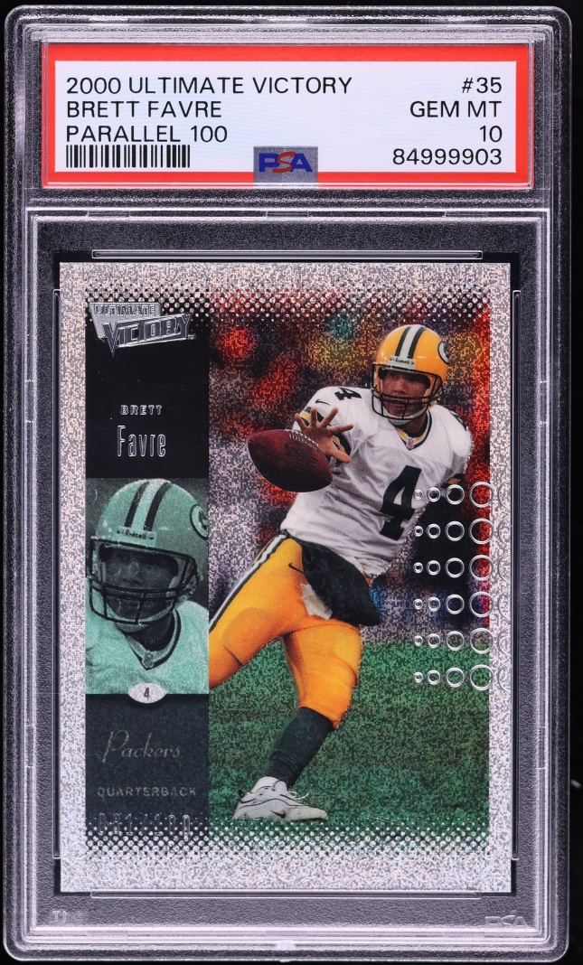 2000 Ultimate Victory Parallel 100 Brett Favre /100 #35 PSA 10 GEM MINT
