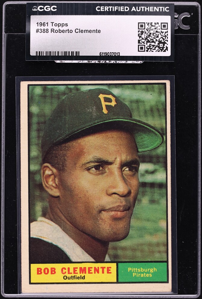 1961 Topps Roberto Clemente #388 CGC AUTH