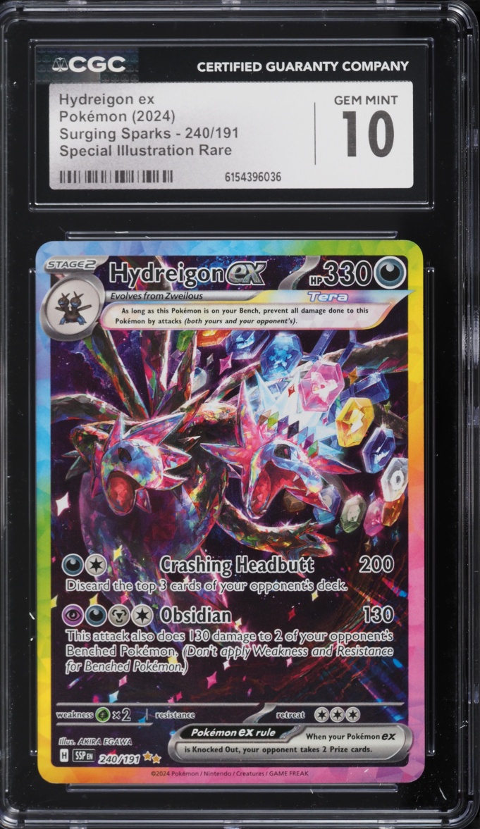 2024 Pokemon Scarlet & Violet Surging Sparks SIR Hydreigon EX #240 CGC 10 GEM MINT