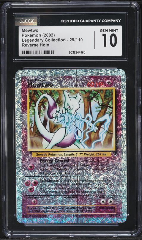 1996 Pokemon Japanese Base Set Holo Mewtwo #150 PSA 8 NM-MT on