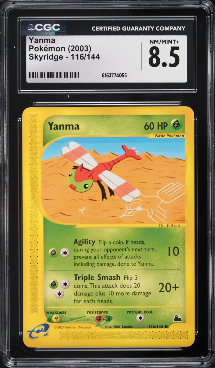 2003 Pokemon Skyridge Yanma #116 CGC 8.5 NM-MT+