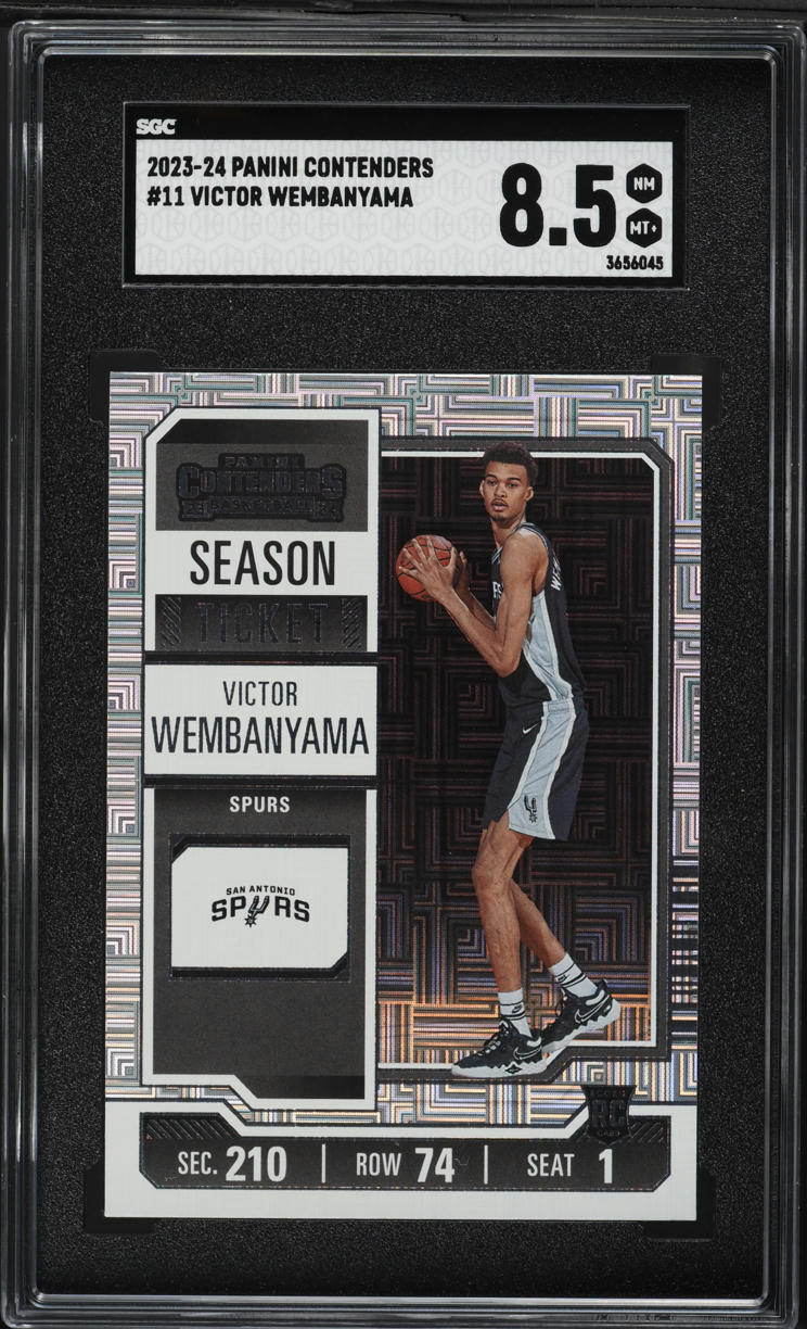 2023 Panini Contenders Victor Wembanyama ROOKIE #11 SGC 8.5 NM-MT+
