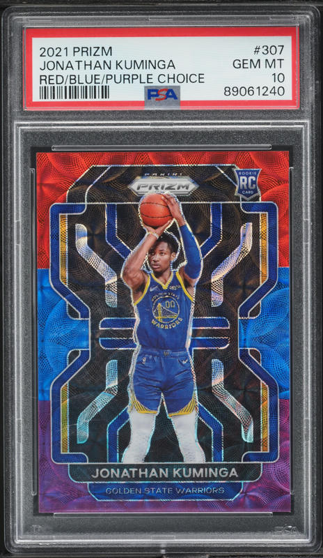その他 2021 Jonathan Kuminga Autographed PSA 2021 Select Signatures Gold Prizm Jonathan Kuminga ROOKIE AUTO /10